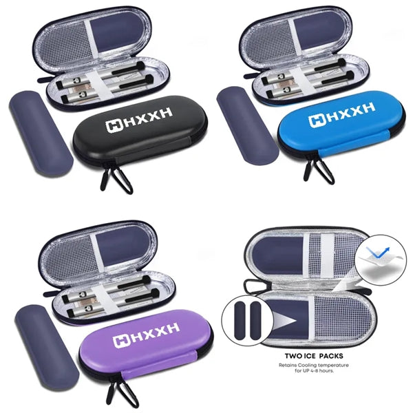 Insulin Insulated Cooling Bag with 2 Ice Packs