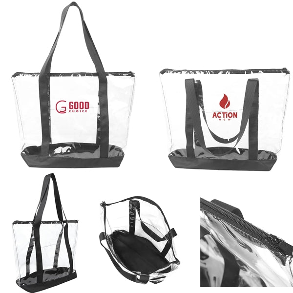Clear PVC Tote Handbag