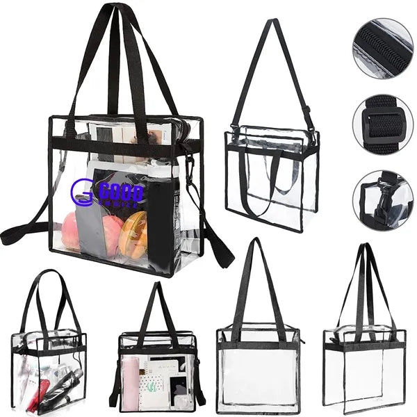 Clear Bags With Zipper And Adjustable Strap