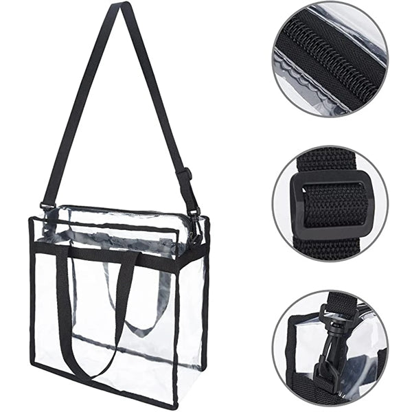 Clear Bags With Zipper And Adjustable Strap
