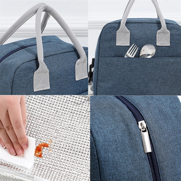 Portable Lunch Tote Bag With Adjustable Shoulder Strap