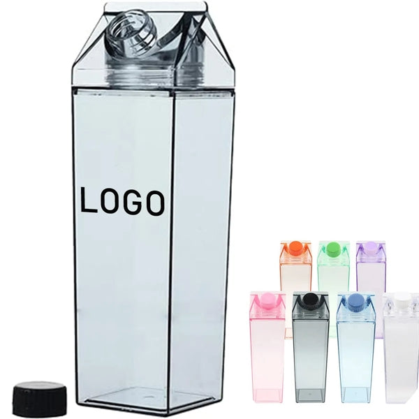 Square Clear Milk Cup