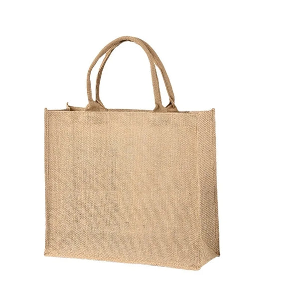 Jute Burlap Tote Bag With Handle