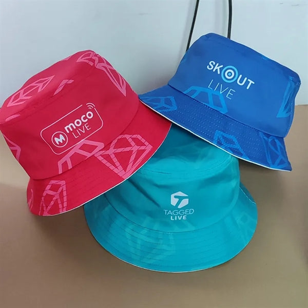 Full Color Imprinted Sublimation Reversible Bucket Ha