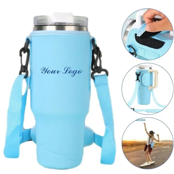 Neoprene Bottle Holder for Tumbler 30/40 Oz With Handle