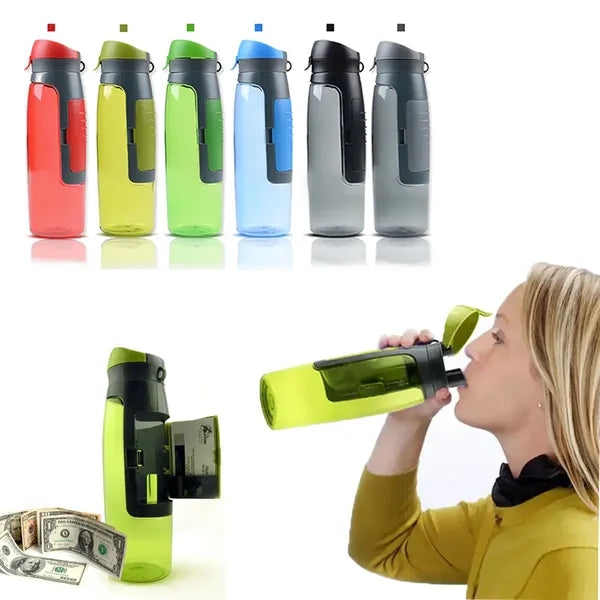 25oz Sports Water Bottle With Storage