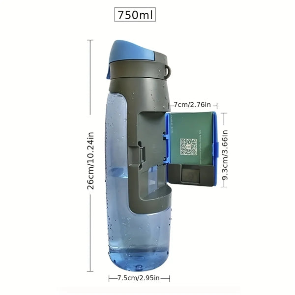 25oz Sports Water Bottle With Storage