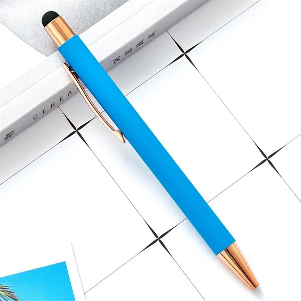 Lindsay Ballpoint Pen Stylus- Rose Gold Trim