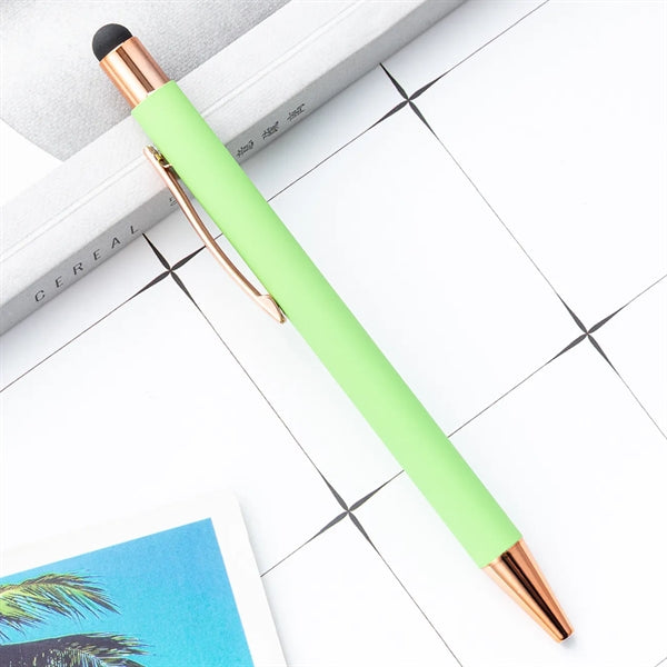 Lindsay Ballpoint Pen Stylus- Rose Gold Trim