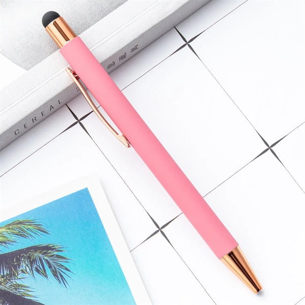 Lindsay Ballpoint Pen Stylus- Rose Gold Trim