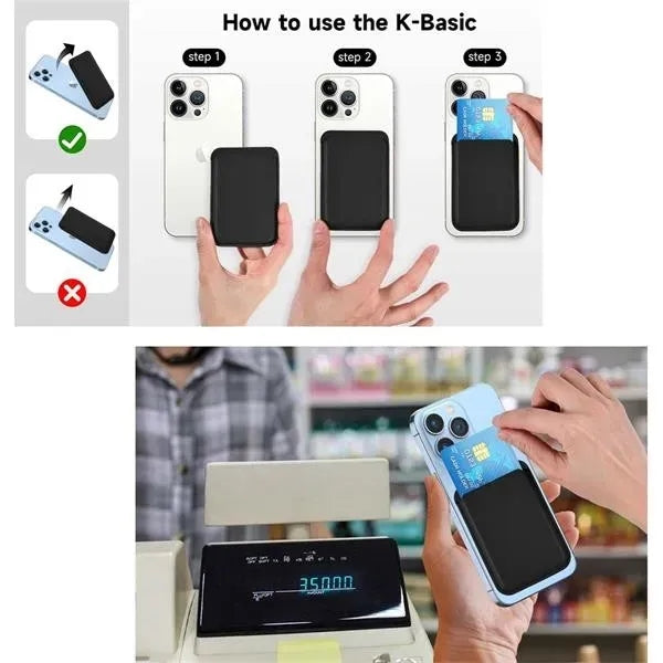 Magnetic Adhesive Card Wallet Holder