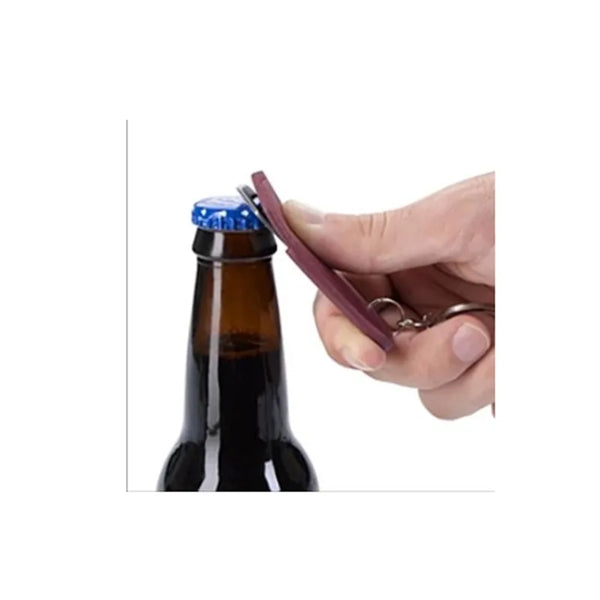 Stainless Steel Bottle Opener With Key Chain