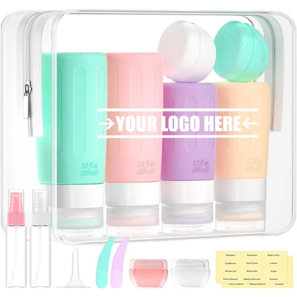 16 Pack Silicone Travel Bottles Set for Toiletries