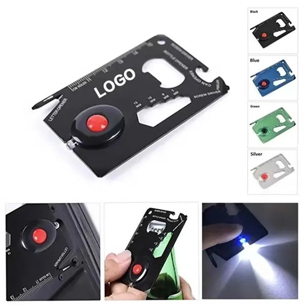 Multifunction EDC Tool Card With LED Light