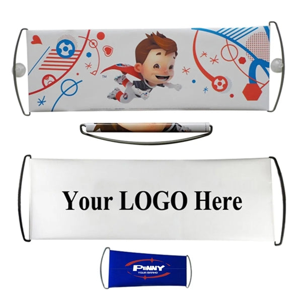 Portable Retractable Handheld Scrolling Flag Banner