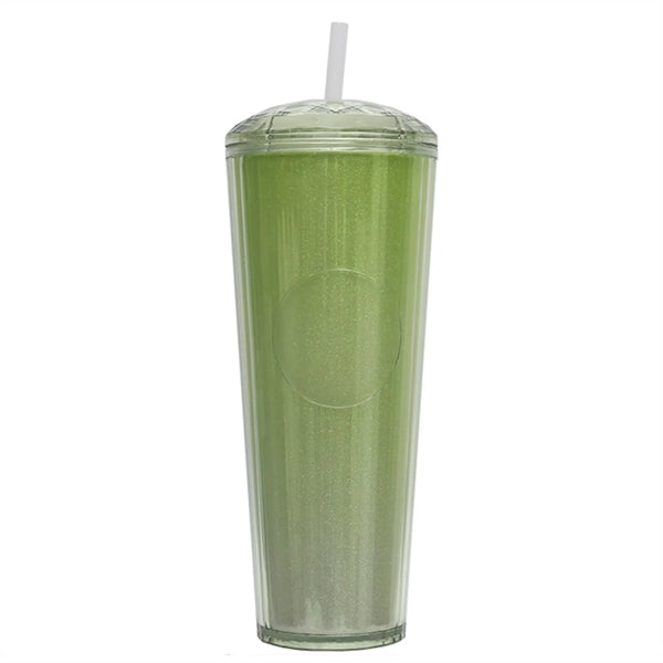 25 Oz Double Wall Plastic Straw Cup