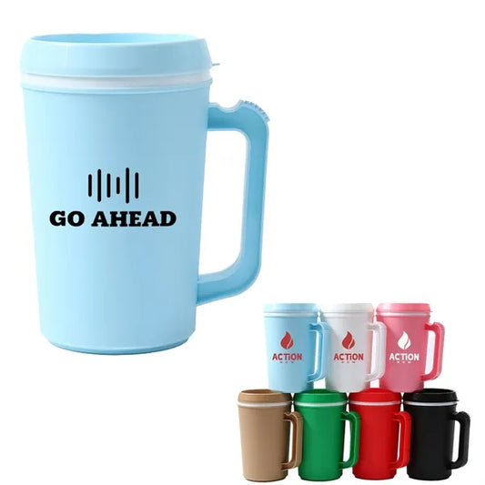22 OZ Double Wall Plastic Mug