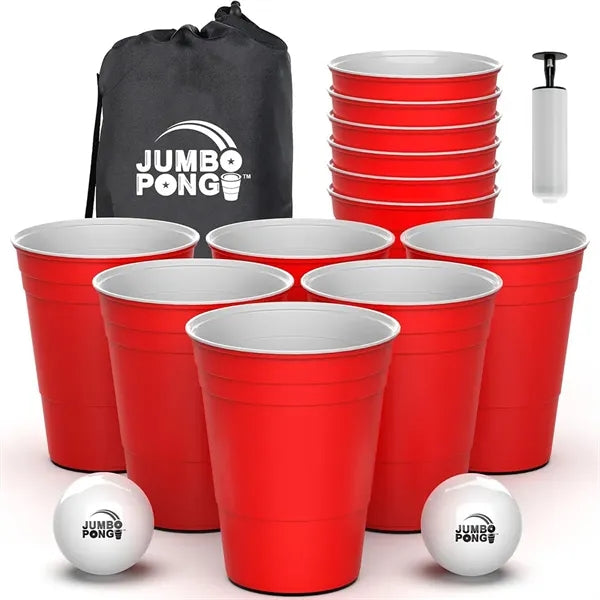 Giant Yard Pong Game Durable Cups