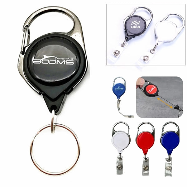 Retractable Keychain Badge Holder Reel Clip