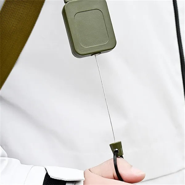 Retractable Keychain Multitool Carabiner Badge Holder