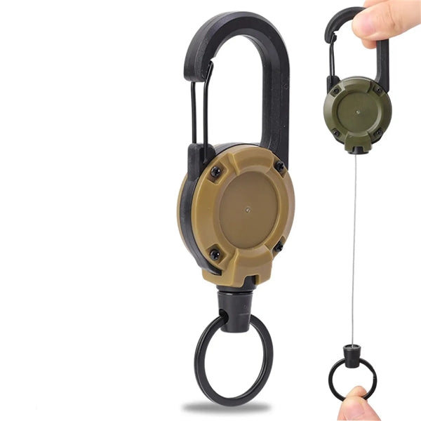 Heavy Duty Retractable Carabiner Keychain