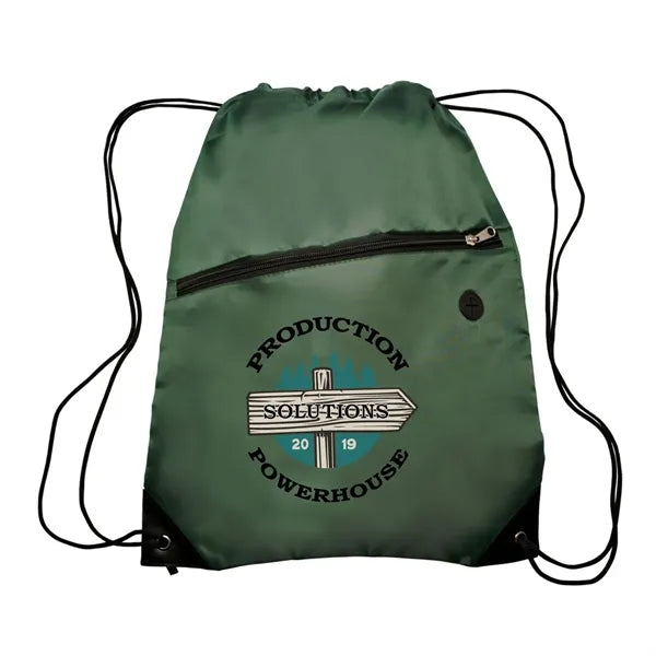 Globe Trotter Drawstring Backpack (Full Color Imprint)