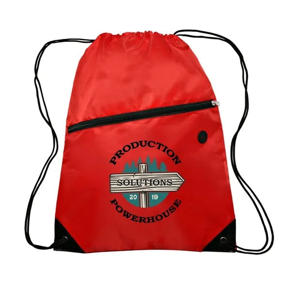 Globe Trotter Drawstring Backpack (Full Color Imprint)