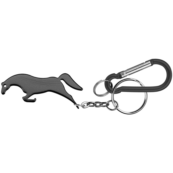 Horse Shape Bottle Opener Keychain and Carabiner