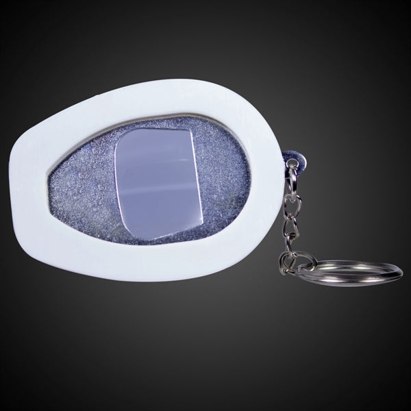 Plastic Construction Hat Bottle Opener Key Chain