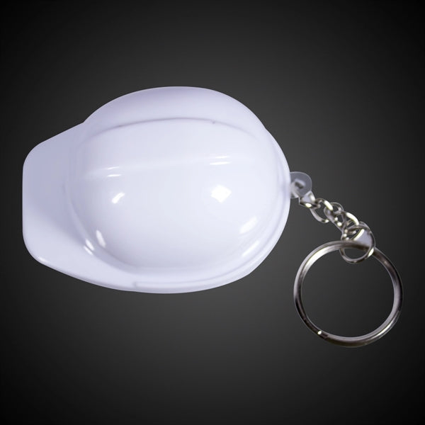 Plastic Construction Hat Bottle Opener Key Chain
