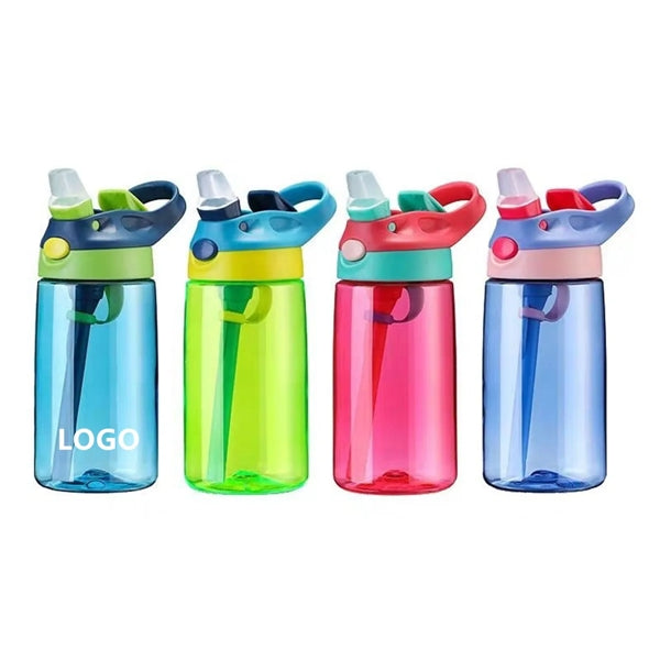 16oz Kids Water Bottle with Straw & Handle