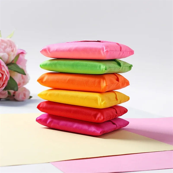 210T Foldable Shopping Grocery Tote Bag with Pocket