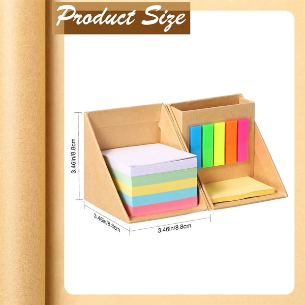 Multicolor Sticky Notes Set With Pencil Case
