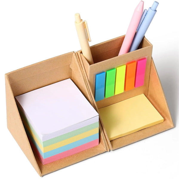 Multicolor Sticky Notes Set With Pencil Case