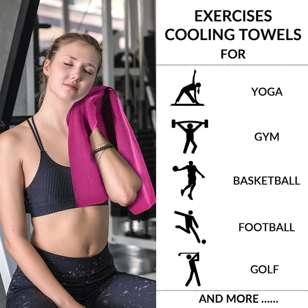 Cooling Towel w/Zip Pocket and carabiner