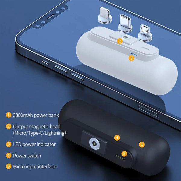 Portable Charger Magnetic For iPhone And Android