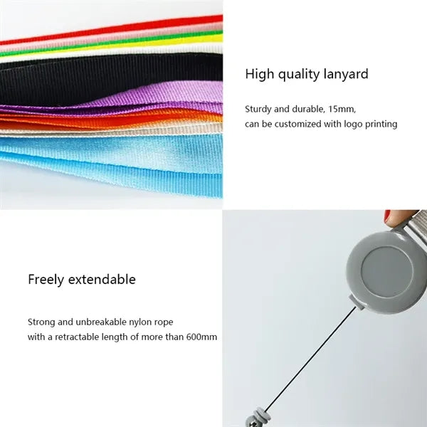 Breakaway Retractable Lanyard for ID Badges Keys