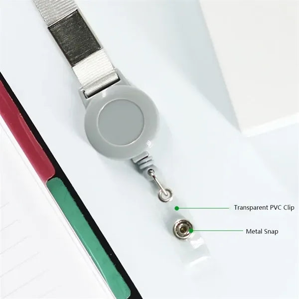 Breakaway Retractable Lanyard for ID Badges Keys