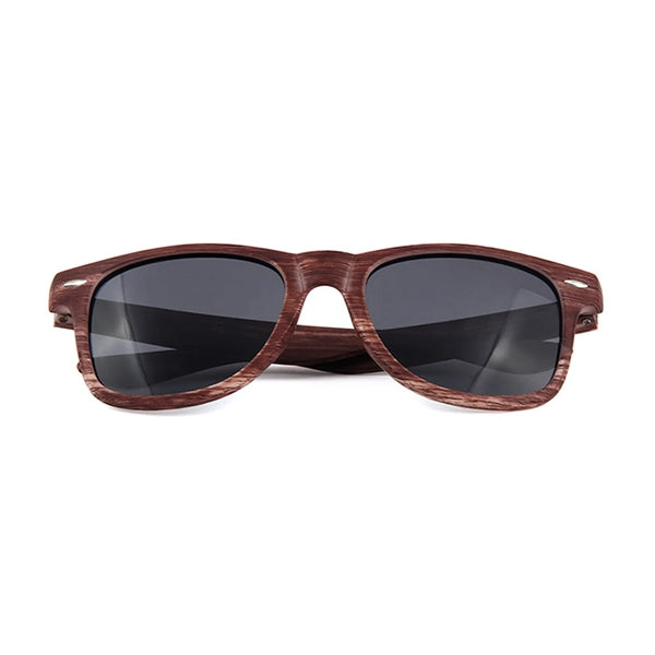 Adult Wood Tone Sunglasses Brown/Black Lens