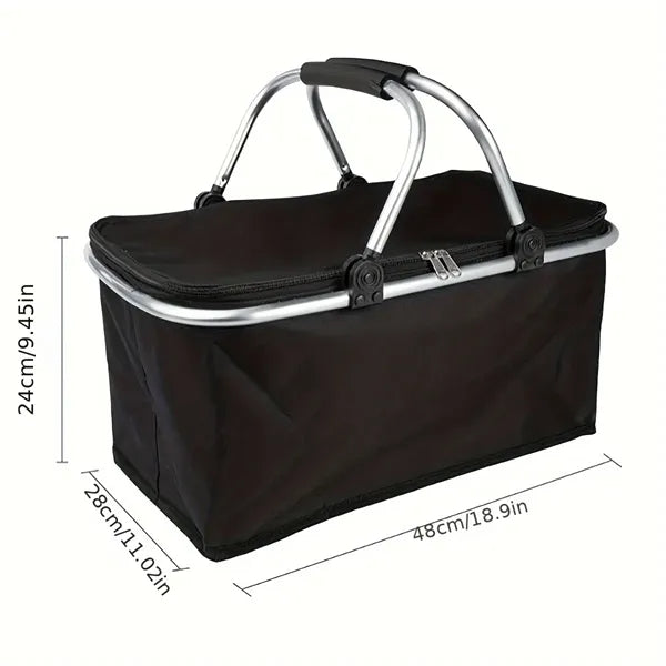 30L Insulated Picnic Basket Foldable