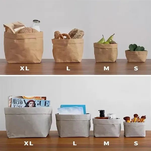 Multi-purpose Washable Kraft Paper Bag