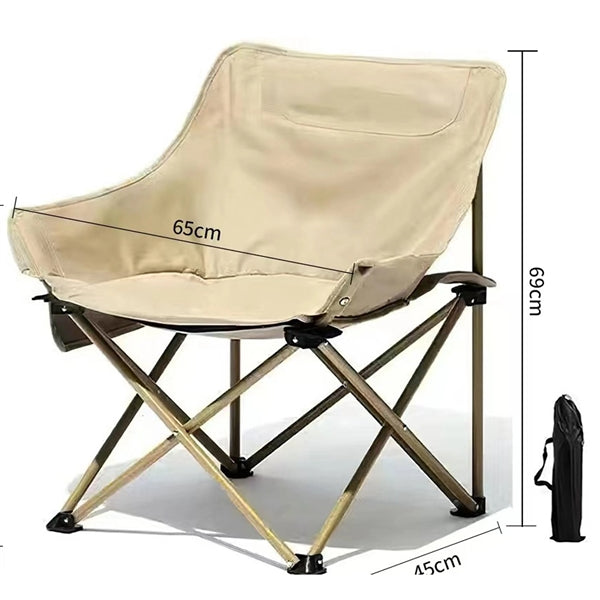 Foldable Compact Backpacking Lawn Moon Chairs
