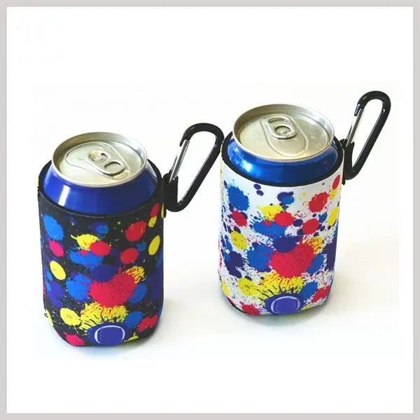 Collapsible Can Cooler w/ Carabiner
