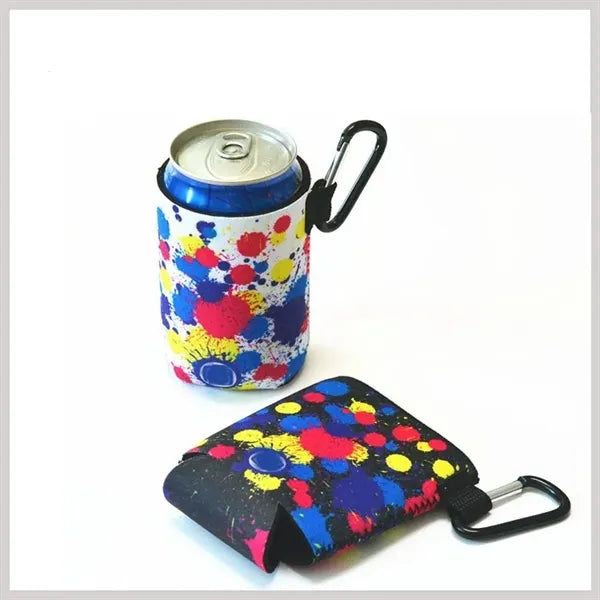 Collapsible Can Cooler w/ Carabiner