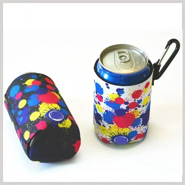 Collapsible Can Cooler w/ Carabiner