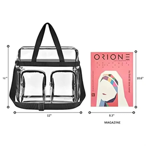PVC Transparent Stadium Tote Bag