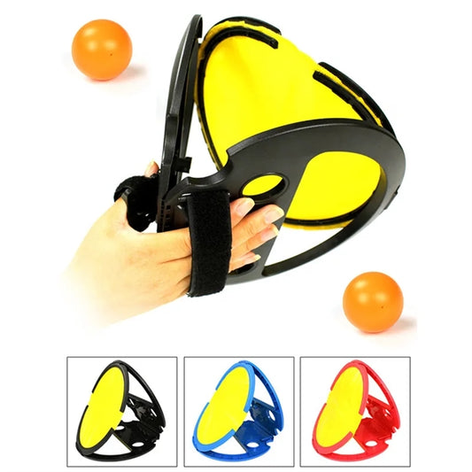 Racket Ball Hand Catching Toys Set Throwing Fitness Game