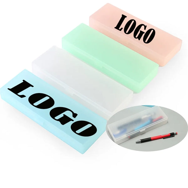 Clear Frosted Pencil Case