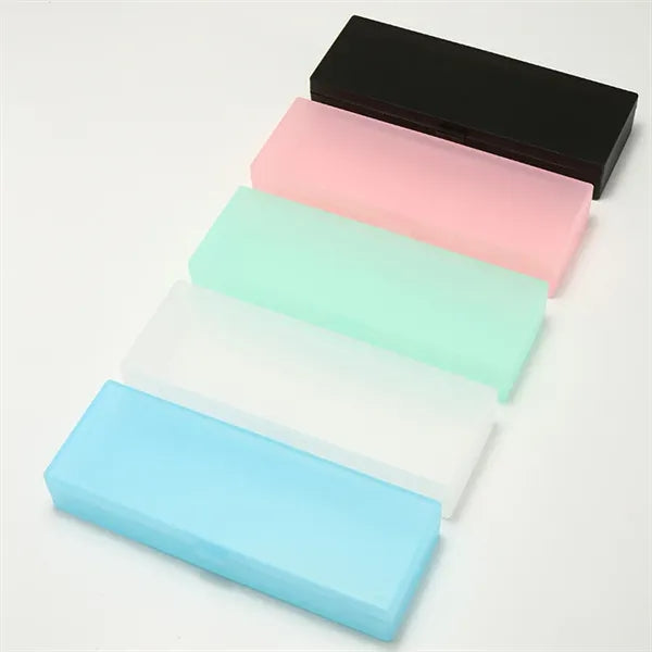Clear Frosted Pencil Case