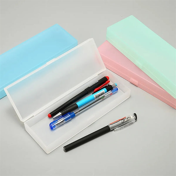Clear Frosted Pencil Case